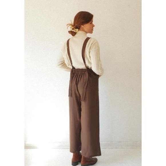 White Cotton Linen Jumpsuit One Size - Picture 10 of 10